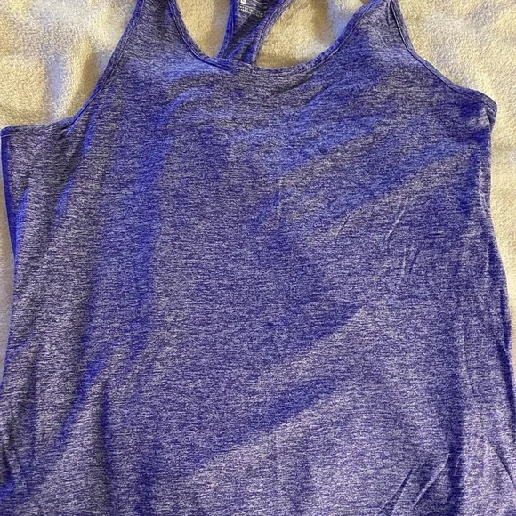 Ladies purple Nike racer back tank - Picture 4 of 10